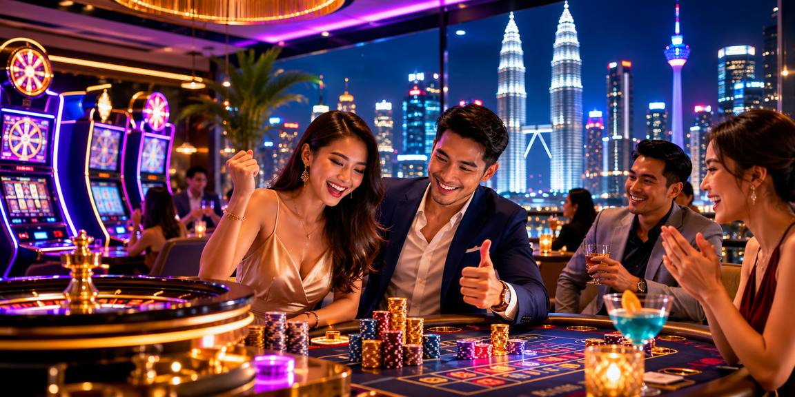 Meja Baccarat, Roulette dan Blackjack dengan Dealer Sebenar